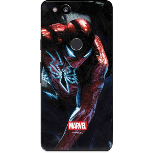 Marvel Spiderman New Suit Spiderman Google Pixel 2 Skin
